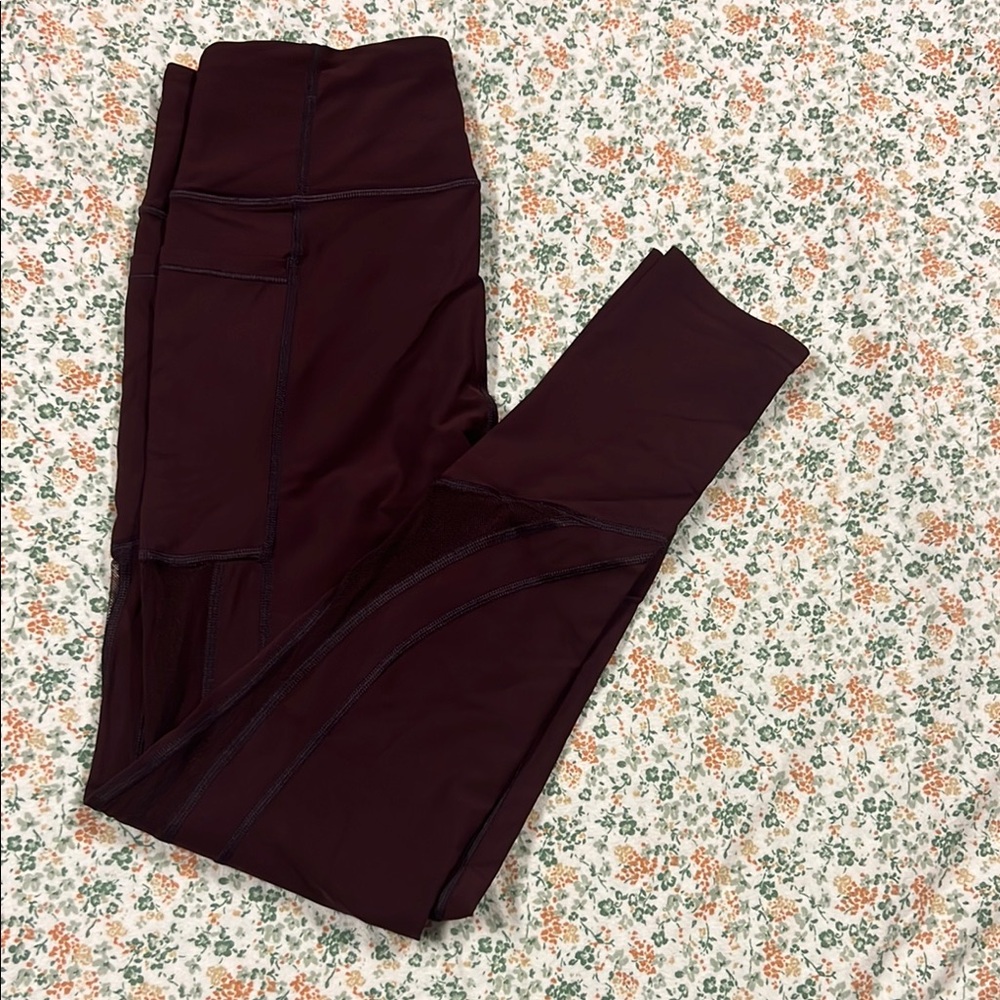 Victoria's Secret Dark Burgundy Leggings